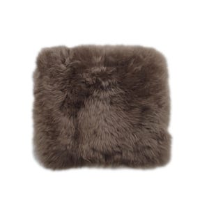 Long Wool Square Sheepskin Cushion, Natural Sheepskin Seat Plates/Chair Pads Cozy and Stylish