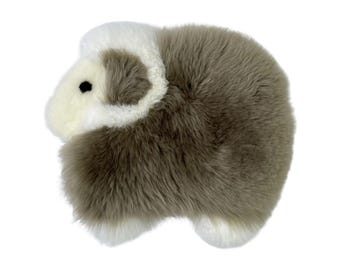Long Wool Lamb-Shaped Sheepskin Seat Cushion, Natural Sheepskin Seat Plates/Chair Pads, Comfort and Lovely Seat Cushion-Beige Color
