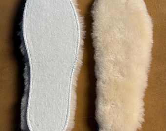 Premium Women’s Sheepskin Insoles – Soft Merino Wool Shearling Boot Liners – Leather & Wool Comfort US6-10