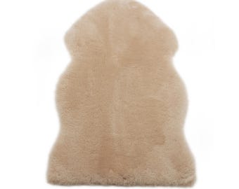 Australian Straight Brown Sheepskin Rug, Nursing Sheepskin rug, Medical Sheepskin 100% Natural 3 in Easy to Care