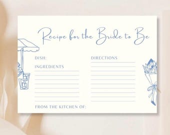 Modèle de carte de recette de douche nuptiale : thème du marché de producteurs (téléchargement numérique)