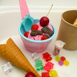 Scoops of Fun Sensory Bin- Ice Cream Sensory Bin