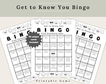 Get to Know You Bingo | Team Building Icebreaker (Digital Download)