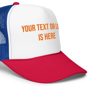 Custom Text/Logo Foam Trucker Hat: Personalized Baseball Cap