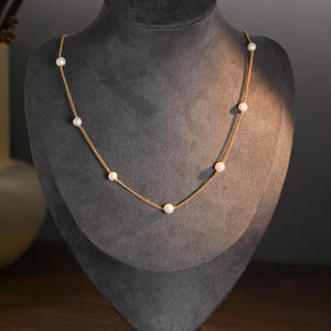 Minimalist Natural Pearl Necklace, Starlight Pearl Long Tassel Necklace, Pearl Beads Pendant, Multiple Pearl Y Necklace, Wedding Jewelry