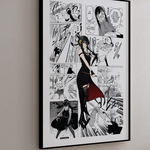 Manga Poster - Yor Forger - Curated Manga Panels - Digital Print