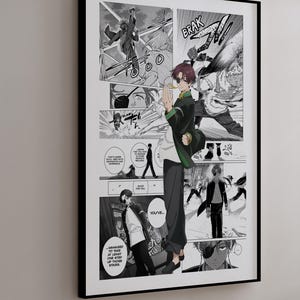 Manga Poster - Hayato Suo - Curated Manga Panels - Digital Print