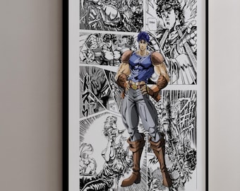 Cartel Manga - Jonathan Joestar - Paneles Manga Curados - Impresión Digital