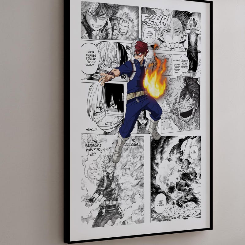 My Hero Academia Manga Panels Etsy