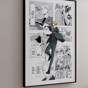 Manga Poster - Loid Forger - Curated Manga Panels - Digital Print