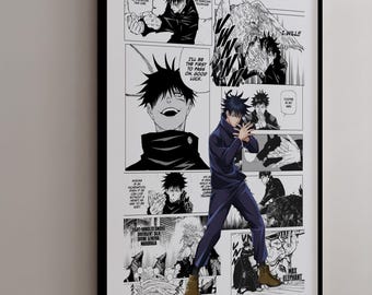 Manga Poster - Megumi Fushiguro - Curated Manga Panels - Digital