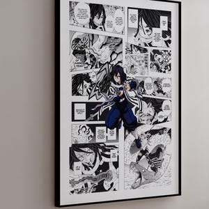 Manga Poster - Obanai Iguro - Curated Manga Panels - Digital Print