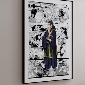 Manga Poster - Suguru Geto - Curated Manga Panels - Digital Print
