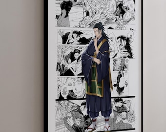 Manga Poster - Suguru Geto - Curated Manga Panels - Digital Print