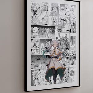Manga Poster - Frieren - Curated Manga Panels - Digital Print