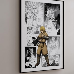 Manga Poster - Thorfinn Thorsson - Curated Manga Panels - Digital Print