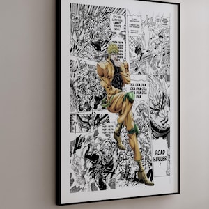Manga Poster - Dio Brando - Curated Manga Panels - Digital Print