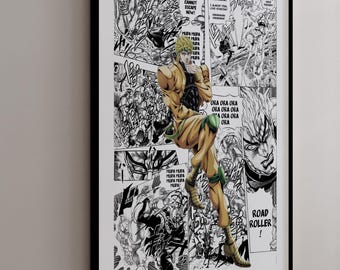 Póster de manga de Dio Brando - Paneles de manga seleccionados - Impresión digital