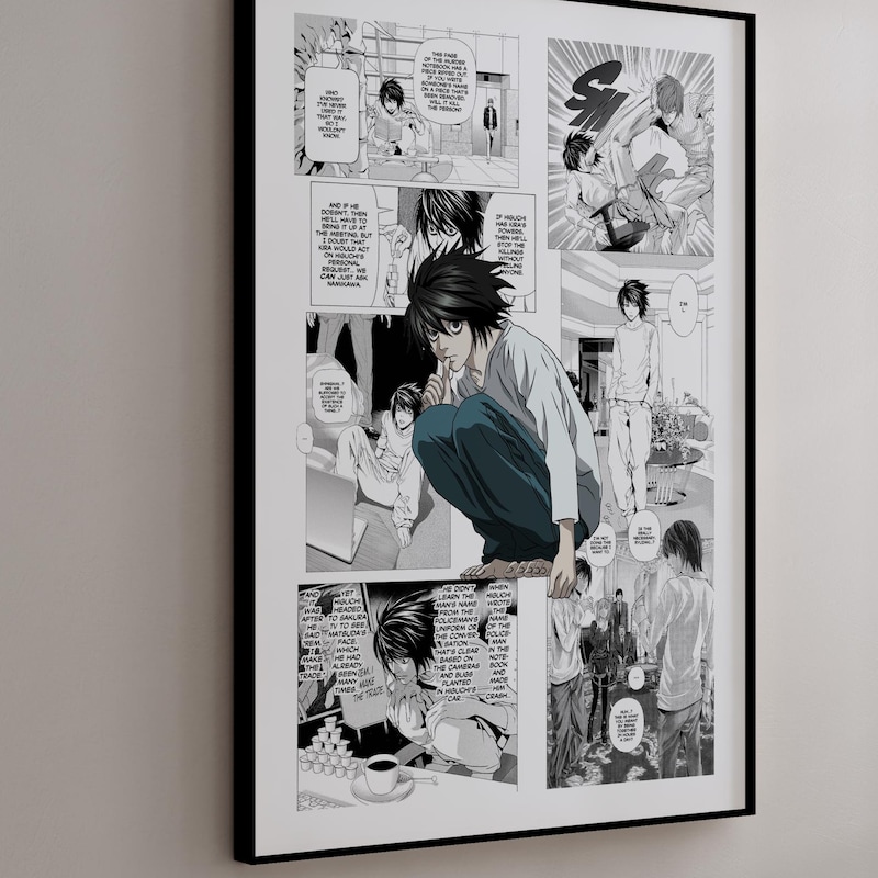 Death Note Chapter Panel Death Note Manga Panels - Etsy
