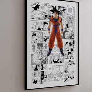Poster manga - Son Goku - panneaux manga sélectionnés - impression numérique