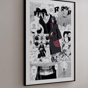 Manga Poster - Itachi Uchiha - Curated Manga Panels - Digitaldruck