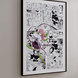 Manga Poster - Mitsuri Kanroji - Curated Manga Panels - Digital Print