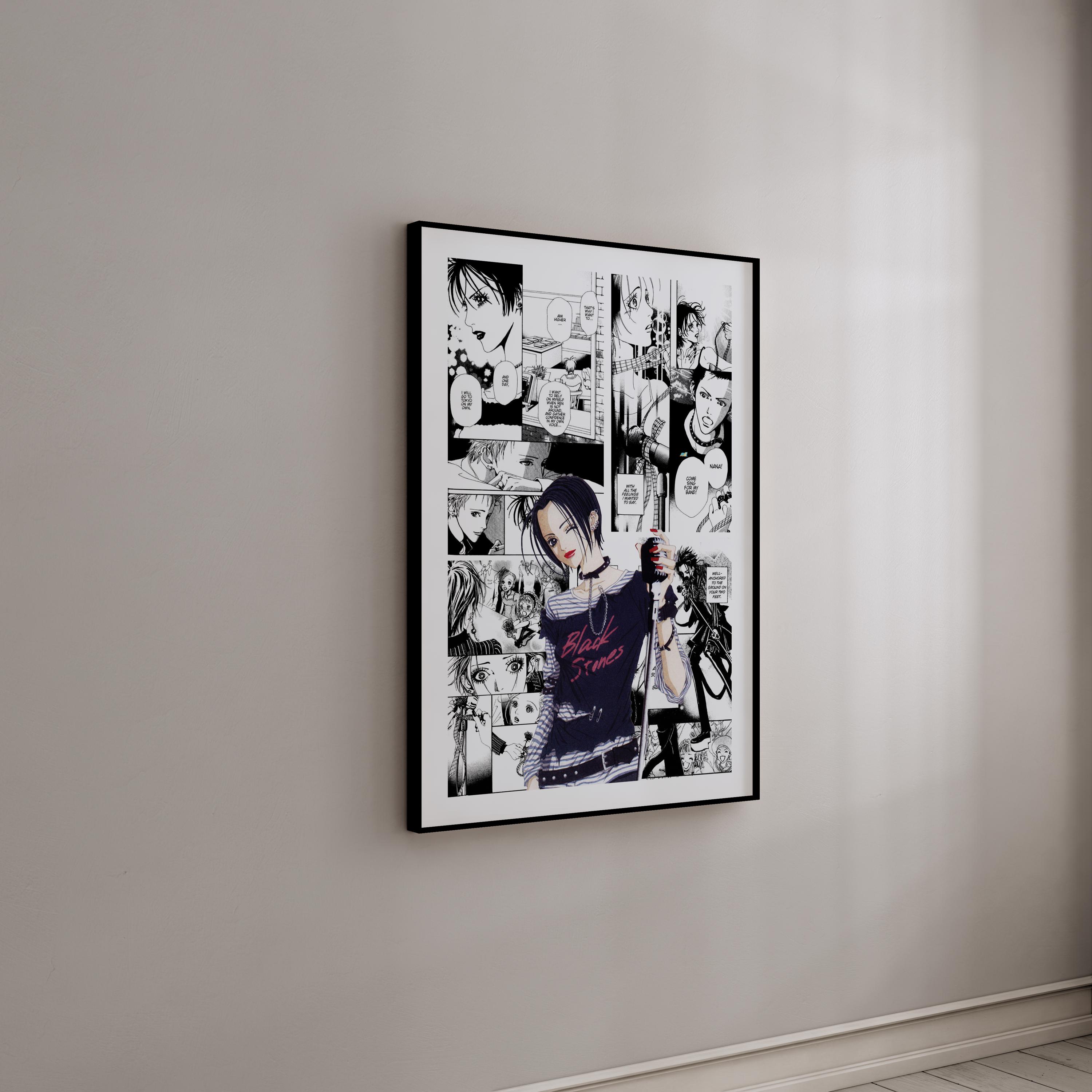 Manga Poster - Nana Osaki - Curated Manga Panels - Digital Print
