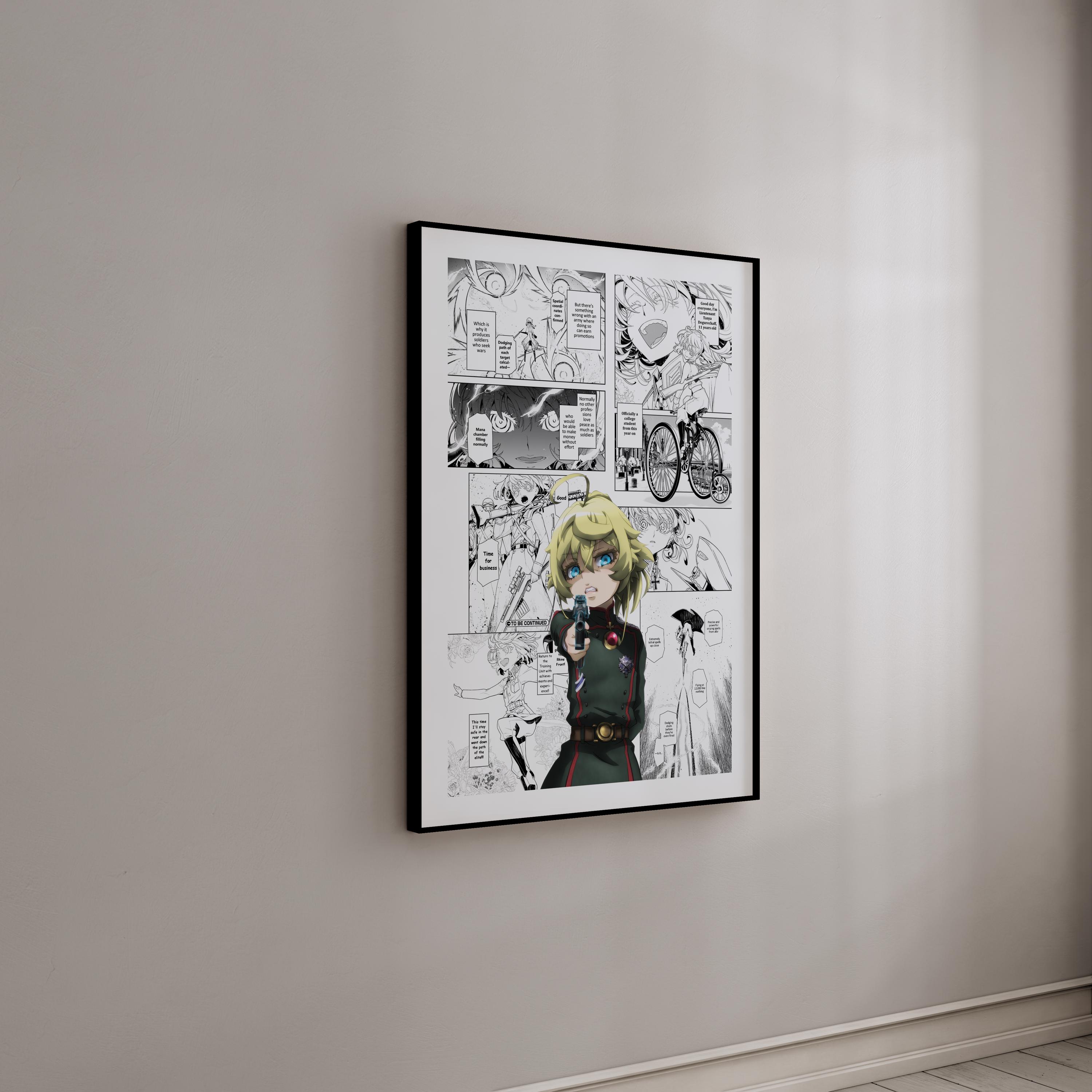 Poster manga - Tanya Degurechaff - Panneaux manga sélectionnés - Impression numérique