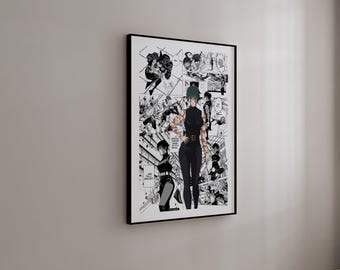 Manga Poster - Maki Zenin - Curated Manga Panels - Digital Print