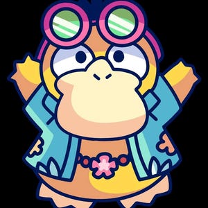 Psyduck Holowear Acrylic Keychain