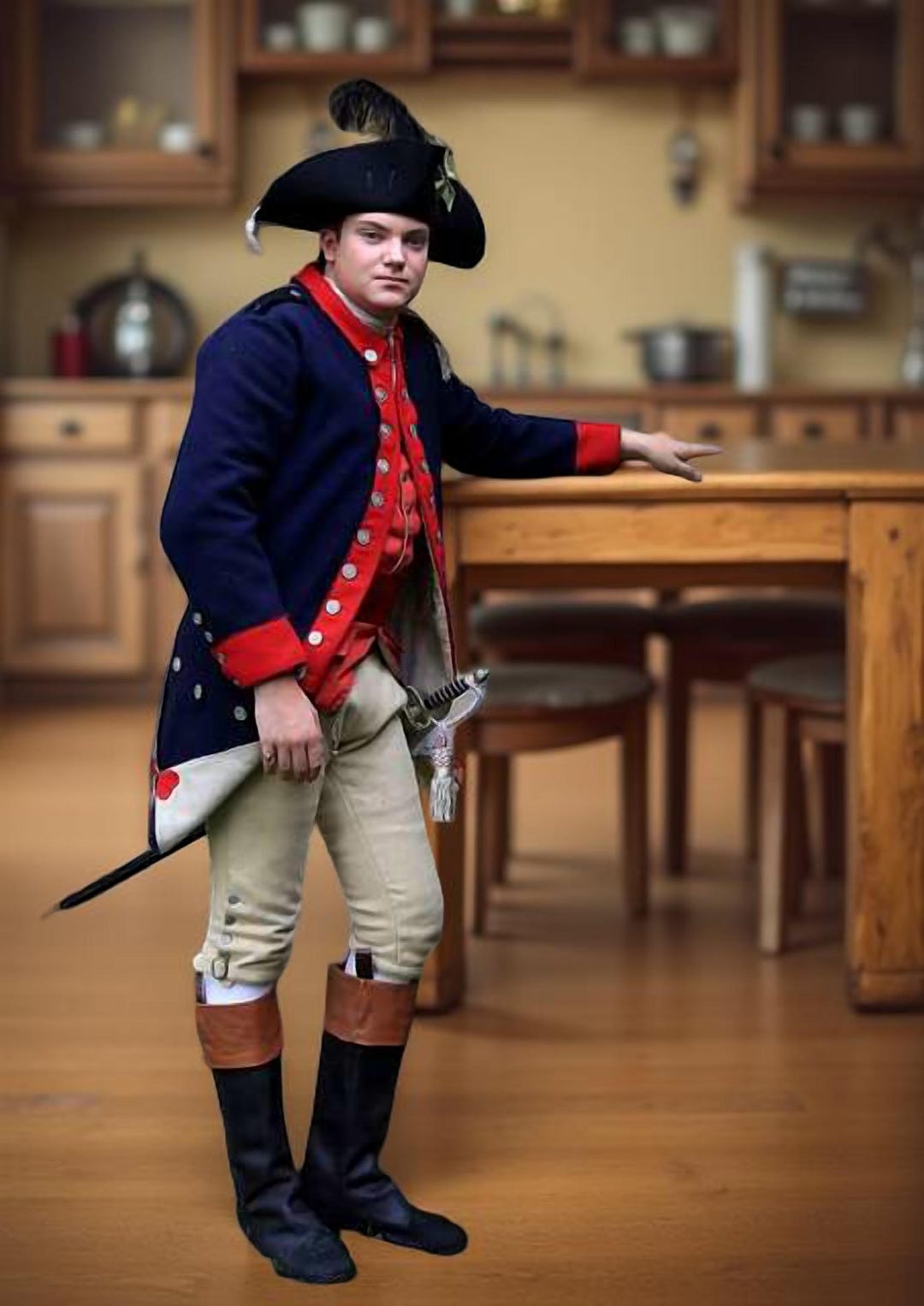 AMERI　NAPOLEON DETAIL FLARE COAT Ameri NAPOLEON DETAIL FLARE COAT