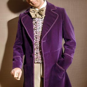 Willy Wonka und die Schokoladenfabrik Gene Wilder 1971 Cosplay Kostüm Uniform, Weihnachtsoutfit einheitlich, Bestes Geschenk für Weihnachten