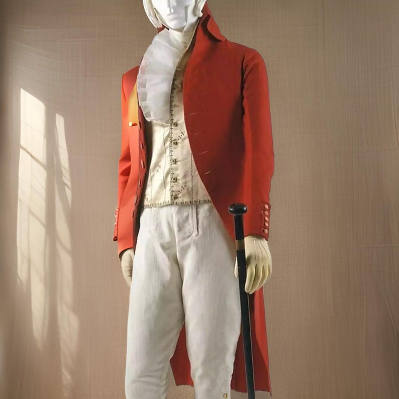 Mens Early 19th Century Tailcoat, Men's Regency Tail Coat , regency waist coat or vest breeches complete outfit