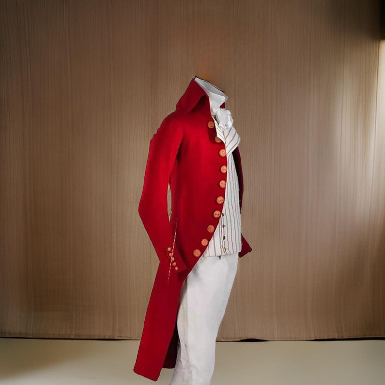 Mens Early 19th Century Tailcoat, Men's Regency Tail Coat , regency waist coat or vest breeches complete outfit