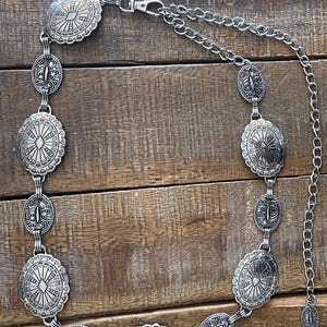 Mexican Silver Concho Belt - Etsy