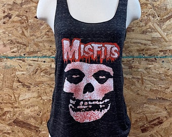 Misfits Ladies Racerback Lightweight Tank Top