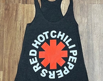 Red Hot Chili Peppers Ladies Racerback Lightweight Tank Top