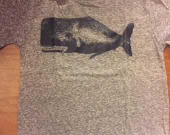 Illustrative WHALE T-shirt Made in USA Youth / Kids