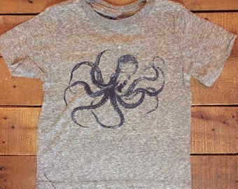 Kraken Octopus Toddlers T-Shirt 100% Cotton by Unknown Artist