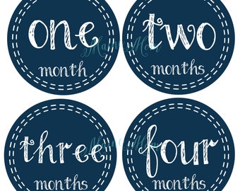 Baby Month Stickers Etsy