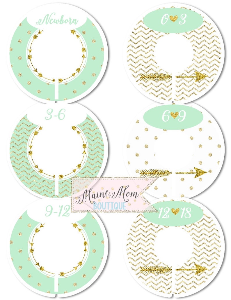Custom Closet Dividers Organizers Baby Girl Shower Nursery Etsy