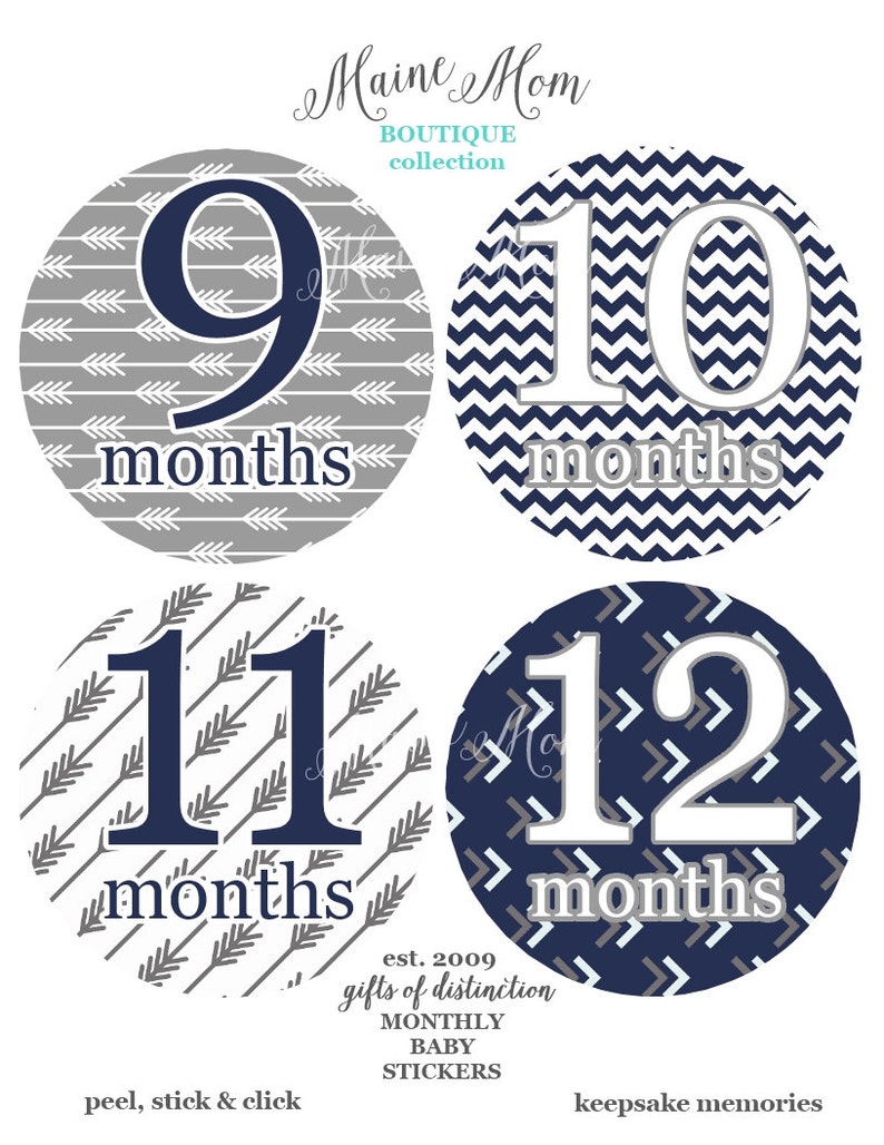 FREE GIFTS Baby Boy Month Stickers Baby Monthly Stickers Etsy