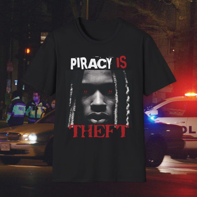 King Von Anti-piracy Screen T-shirt, Creepy Von Stare Meme Graphic Tee