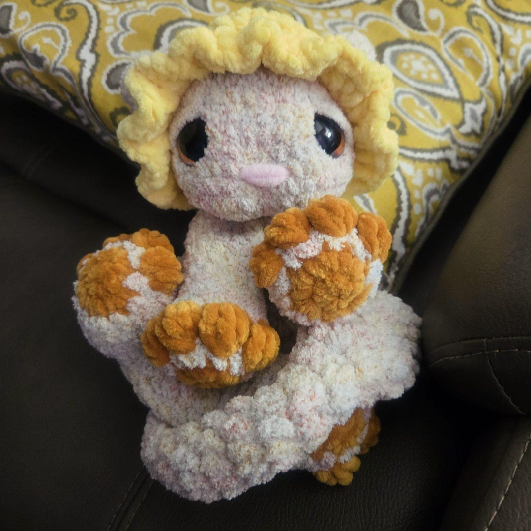 Crocheted Lemoncat Snuggler/ Amigurumi/ Handmade - Etsy