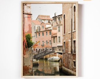 Kanal in Venedig Druck, Italien Fotografie, digitaler Download