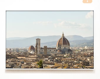 Duomo Florence Italië print, Italië landschapsfotografie, digitale download