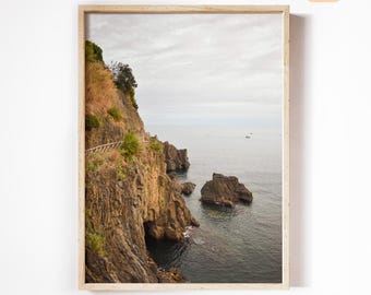 Küste von Cinque Terre Drucken, Italien Fotografie, digitaler Download
