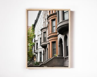 NYC Brownstone Print: Upper West Side Architecture Photography