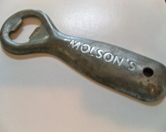 molsons beer bottle  opener vintage old collectible