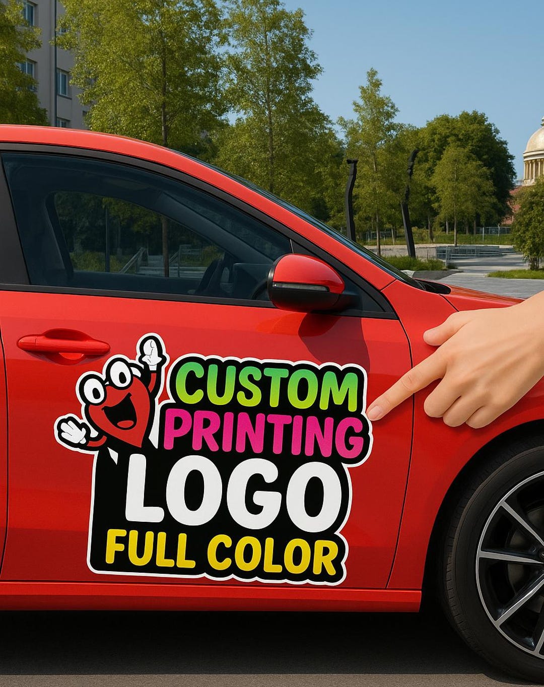 Die Cut Logo Sticker Full Color Vinyl Decal Businesses Windows Events ...